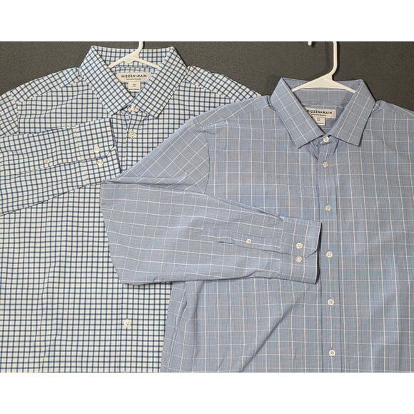 Mizzen Main Other - 2-Mizzen Main Button Up Shirts XXL Trim Fit Performance Stretch